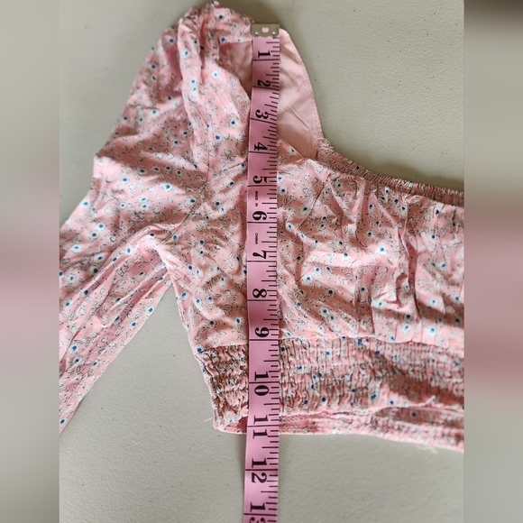 Princess Polly Pink And Floral Crop Top Women's Size 4. - Picture 2 of 5